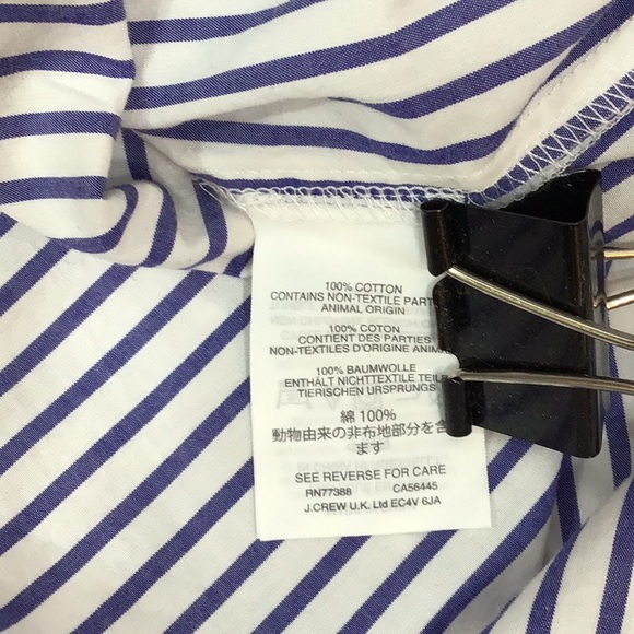 J. Crew mixed stripe sleeveless ruffle top S - Picture 8 of 9